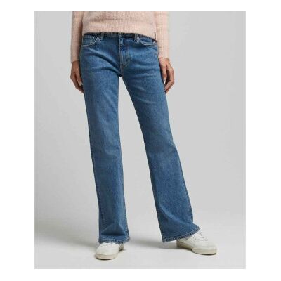 Superdry für Damen. W7010797A Skinny-Jeans mit ausgestelltem mittlerem Bund blau (34/30), Lässig, Denim, Bio-Baumwolle, Nachhaltig Superdry für Damen. W7010797A Skinny-Jeans mit ausgestelltem mittlerem Bund blau (34/30), Lässig, Denim, Bio-Baumwolle, Nachhaltig