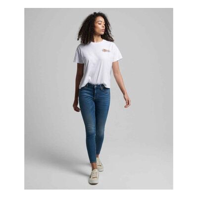 Superdry für Damen. W7010798A Mid-Rise-Jeans aus Bio-Baumwolle Vintage blau (34/30), Lässig, Denim, Nachhaltig Superdry für Damen. W7010798A Mid-Rise-Jeans aus Bio-Baumwolle Vintage blau (34/30), Lässig, Denim, Nachhaltig