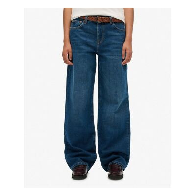 Superdry für Damen. W7011267A Jeans mittlerer Höhe mit weitem Bein blau (26), Lässig, Baumwolle, Denim Superdry für Damen. W7011267A Jeans mittlerer Höhe mit weitem Bein blau (26), Lässig, Baumwolle, Denim