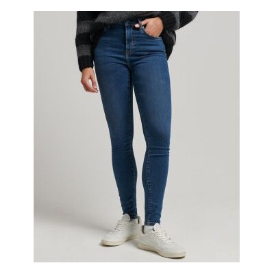 Superdry für Damen. W7010796A Skinny-Jeans mit hoher Taille aus blauer Bio-Baumwolle (34/30), Denim, Polyester, Nachhaltig Superdry für Damen. W7010796A Skinny-Jeans mit hoher Taille aus blauer Bio-Baumwolle (34/30), Denim, Polyester, Nachhaltig
