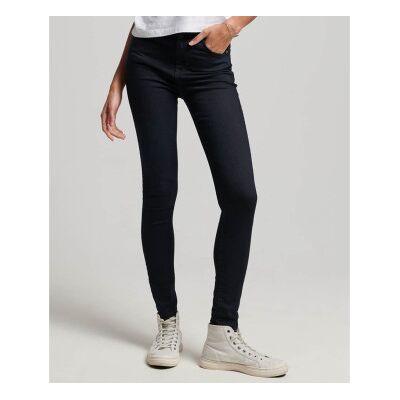 Superdry für Damen. W7010796A Skinny-Jeans mit hoher Taille aus Bio-Baumwolle schwarz (27/30), Denim, Polyester, Nachhaltig Superdry für Damen. W7010796A Skinny-Jeans mit hoher Taille aus Bio-Baumwolle schwarz (27/30), Denim, Polyester, Nachhaltig