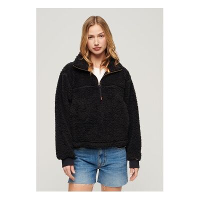 Superdry für Damen. W2012125A Supersoft Sweatshirt schwarz (M), Lässig, Langarm, Recyceltes Polyester, Nachhaltig Superdry für Damen. W2012125A Supersoft Sweatshirt schwarz (M), Lässig, Langarm, Recyceltes Polyester, Nachhaltig