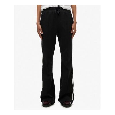 Superdry für Damen. W7011224A Jogger Studios Stripe Straight Trouser schwarz (L), Lässig, Baumwolle Superdry für Damen. W7011224A Jogger Studios Stripe Straight Trouser schwarz (L), Lässig, Baumwolle