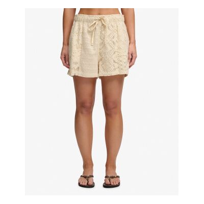 Superdry für Damen. W7110516A Beige Spitzen-Shorts (L), Lässig, Baumwolle Superdry für Damen. W7110516A Beige Spitzen-Shorts (L), Lässig, Baumwolle