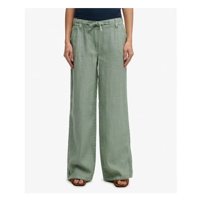 Superdry für Damen. W7011294A Leinen Low Rise Hose grün (M), Lässig Superdry für Damen. W7011294A Leinen Low Rise Hose grün (M), Lässig