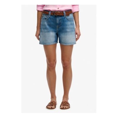Superdry für Damen. W7110491A Shorts Mid Rise blau (26), Lässig, Baumwolle, Denim Superdry für Damen. W7110491A Shorts Mid Rise blau (26), Lässig, Baumwolle, Denim