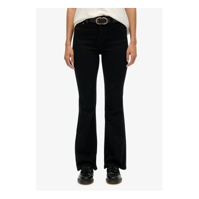 Superdry für Damen. W7011260A Jeans Mid Rise Flare schwarz (28/32), Lässig, Baumwolle Superdry für Damen. W7011260A Jeans Mid Rise Flare schwarz (28/32), Lässig, Baumwolle