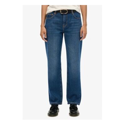 Superdry für Damen. W7011259A Jeans Mid Rise Straight dunkelblau (26/32), Lässig, Baumwolle, Denim Superdry für Damen. W7011259A Jeans Mid Rise Straight dunkelblau (26/32), Lässig, Baumwolle, Denim