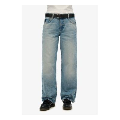 Superdry für Damen. W7011200A Blaue Jeans mit weitem Bein und mittlerer Höhe (34/32), Lässig, Denim, Bio-Baumwolle, Nachhaltig Superdry für Damen. W7011200A Blaue Jeans mit weitem Bein und mittlerer Höhe (34/32), Lässig, Denim, Bio-Baumwolle, Nachhaltig