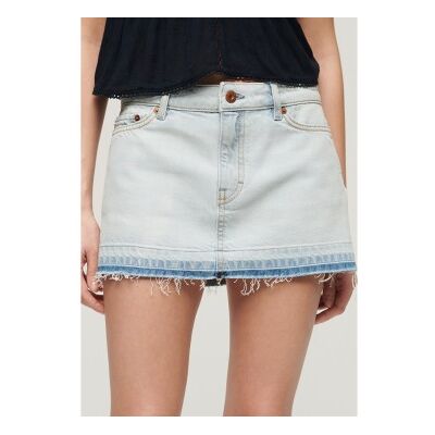 Superdry für Damen. W7210317A Blauer Jeansminirock (28), Lässig, Baumwolle, Denim Superdry für Damen. W7210317A Blauer Jeansminirock (28), Lässig, Baumwolle, Denim