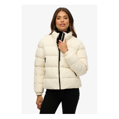 Superdry für Damen. W5012006A Sport-Pufferjacke off-white (L), Weiß, Lässig, Polyester Superdry für Damen. W5012006A Sport-Pufferjacke off-white (L), Weiß, Lässig, Polyester