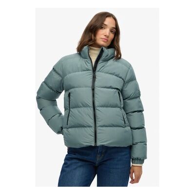 Superdry für Damen. W5012006A Sport-Pufferjacke blau (L), Lässig, Polyester Superdry für Damen. W5012006A Sport-Pufferjacke blau (L), Lässig, Polyester