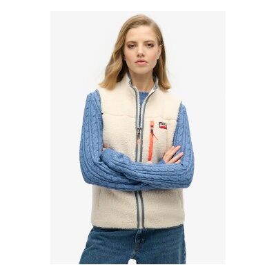 Superdry für Damen. W5011914A Outdoor-Weste off-white (XS), Weiß, Lässig, Polyester Superdry für Damen. W5011914A Outdoor-Weste off-white (XS), Weiß, Lässig, Polyester