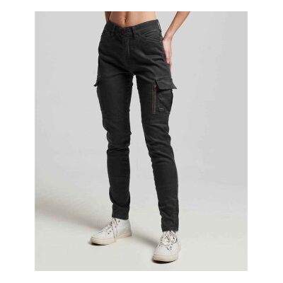 Superdry für Damen. W7010925A Schwarze Skinny-Cargo-Hose (34/28), Lässig, Lyocell Superdry für Damen. W7010925A Schwarze Skinny-Cargo-Hose (34/28), Lässig, Lyocell