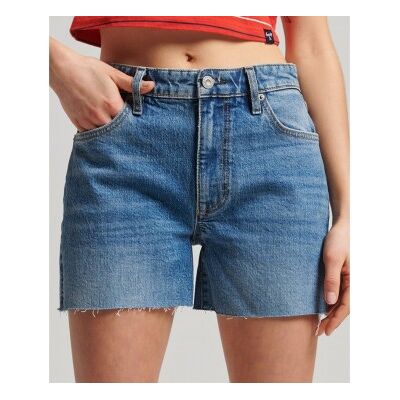 Superdry für Damen. W7110398A Medium Waisted Cropped Shorts blau (26), Lässig, Denim, Bio-Baumwolle, Nachhaltig Superdry für Damen. W7110398A Medium Waisted Cropped Shorts blau (26), Lässig, Denim, Bio-Baumwolle, Nachhaltig