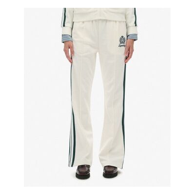 Superdry für Damen. W7011220A Country Club Trainingshose off-white (L), Weiß, Lässig, Polyester Superdry für Damen. W7011220A Country Club Trainingshose off-white (L), Weiß, Lässig, Polyester