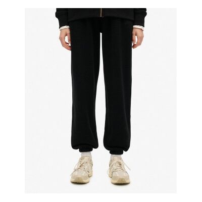 Superdry für Damen. W7011266A Jogger Essential Hose schwarz (L), Lässig, Baumwolle Superdry für Damen. W7011266A Jogger Essential Hose schwarz (L), Lässig, Baumwolle