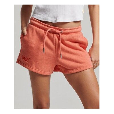 Superdry für Damen. W7110388A Gestrickte Shorts mit gesticktem orangefarbenem Vintage-Logo (L), Lässig, Baumwolle, Koralle, Nachhaltig Superdry für Damen. W7110388A Gestrickte Shorts mit gesticktem orangefarbenem Vintage-Logo (L), Lässig, Baumwolle, Koralle, Nachhaltig