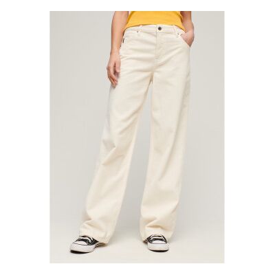 Superdry für Damen. W7010743A Weiße Vintage-Cordhose (32/30), Lässig, Baumwolle Superdry für Damen. W7010743A Weiße Vintage-Cordhose (32/30), Lässig, Baumwolle