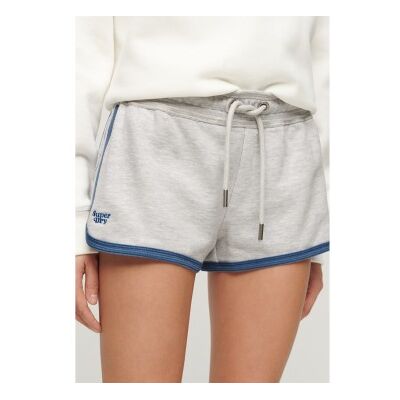 Superdry für Damen. W7110426A Logo Racer Shorts grau (L), Lässig, Baumwolle Superdry für Damen. W7110426A Logo Racer Shorts grau (L), Lässig, Baumwolle