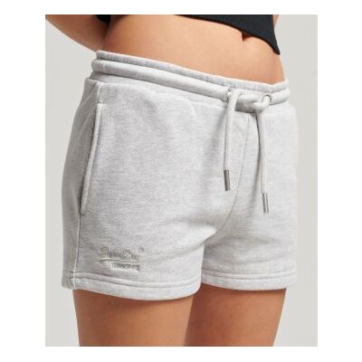 Superdry für Damen. W7110388A Gestrickte Shorts mit gesticktem Vintage-Logo grau (L), Lässig, Baumwolle, Nachhaltig Superdry für Damen. W7110388A Gestrickte Shorts mit gesticktem Vintage-Logo grau (L), Lässig, Baumwolle, Nachhaltig