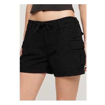 Superdry für Damen. W7110424A Cargo-Shorts schwarz (S), Lässig, Baumwolle Superdry für Damen. W7110424A Cargo-Shorts schwarz (S), Lässig, Baumwolle
