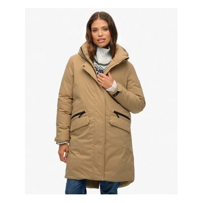 Superdry für Damen. W5011983A City Fishtail Stepp-Parka beige (M), Lässig, Polyester Superdry für Damen. W5011983A City Fishtail Stepp-Parka beige (M), Lässig, Polyester