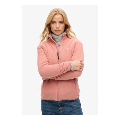 Superdry für Damen. W2012375A Fleece rosa (M), Lässig, Polyester Superdry für Damen. W2012375A Fleece rosa (M), Lässig, Polyester