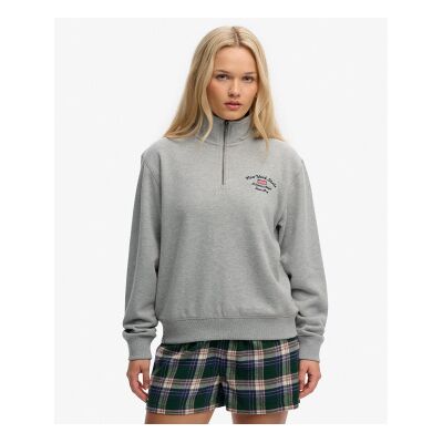 Superdry für Damen. W2012618A Sweatshirt Athletic Essential grau (S), Lässig, Baumwolle Superdry für Damen. W2012618A Sweatshirt Athletic Essential grau (S), Lässig, Baumwolle