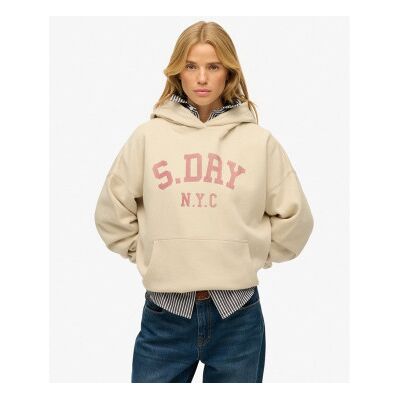 Superdry für Damen. W2012452A Athletic Essentials Relax beige Sweatshirt (XXS), Lässig, Baumwolle Superdry für Damen. W2012452A Athletic Essentials Relax beige Sweatshirt (XXS), Lässig, Baumwolle