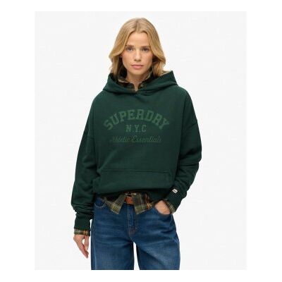Superdry für Damen. W2012452A Grüner Athletic Essentials Relax Hoodie (XS), Lässig, Baumwolle Superdry für Damen. W2012452A Grüner Athletic Essentials Relax Hoodie (XS), Lässig, Baumwolle