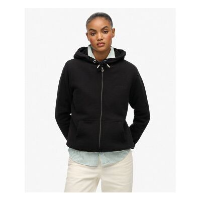 Superdry für Damen. W2012323A Borg Gefütterte Ziphood schwarz (XXS), Lässig, Baumwolle, Langarm Superdry für Damen. W2012323A Borg Gefütterte Ziphood schwarz (XXS), Lässig, Baumwolle, Langarm