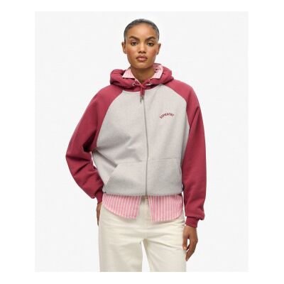 Superdry für Damen. W2012476A Essential Logo OSZ Raglan Sweatshirt rot (M), Lässig, Baumwolle Superdry für Damen. W2012476A Essential Logo OSZ Raglan Sweatshirt rot (M), Lässig, Baumwolle