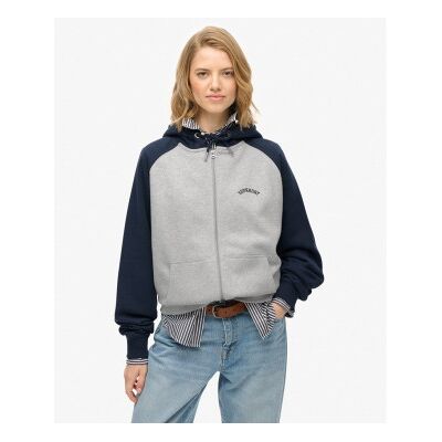 Superdry für Damen. W2012476A Essential Logo OSZ Raglan Sweatshirt navy (XL), Lässig, Baumwolle, Marine Superdry für Damen. W2012476A Essential Logo OSZ Raglan Sweatshirt navy (XL), Lässig, Baumwolle, Marine