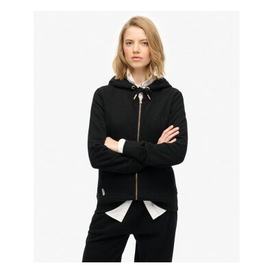 Superdry für Damen. W2012477A Sweatshirt Essential Logo Ziphood HB schwarz (XXS), Lässig, Baumwolle Superdry für Damen. W2012477A Sweatshirt Essential Logo Ziphood HB schwarz (XXS), Lässig, Baumwolle