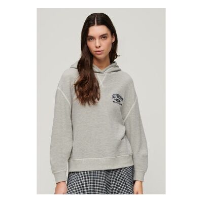 Superdry für Damen. W2012071A Athletic Essential Kapuzenpullover grau (L), Lässig, Baumwolle, Langarm Superdry für Damen. W2012071A Athletic Essential Kapuzenpullover grau (L), Lässig, Baumwolle, Langarm