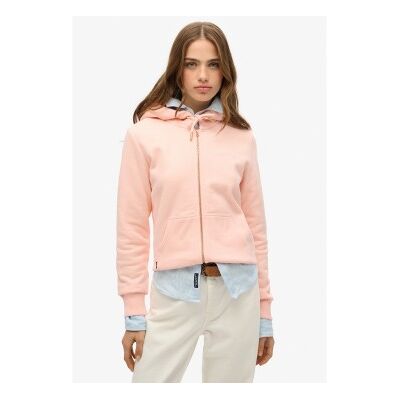Superdry für Damen. W2012358A Kapuzensweatshirt mit Reißverschluss und Logo Essential pink (XL), Lässig, Rosa, Baumwolle, Nachhaltig Superdry für Damen. W2012358A Kapuzensweatshirt mit Reißverschluss und Logo Essential pink (XL), Lässig, Rosa, Baumwolle, Nachhaltig