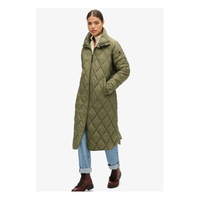 Superdry für Damen. W5011796A Extra lange Steppjacke mit grünem Futter (XL), Lässig, Polyester, Nachhaltig Superdry für Damen. W5011796A Extra lange Steppjacke mit grünem Futter (XL), Lässig, Polyester, Nachhaltig