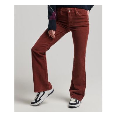 Superdry für Damen. W7010445A Kastanienbraune Mid-Rise-Skinny-Jeans aus Cord mit ausgestelltem Bein und mittlerer Leibhöhe (32/31), Lässig, Superdry für Damen. W7010445A Kastanienbraune Mid-Rise-Skinny-Jeans aus Cord mit ausgestelltem Bein und mittlerer Leibhöhe (32/31), Lässig,