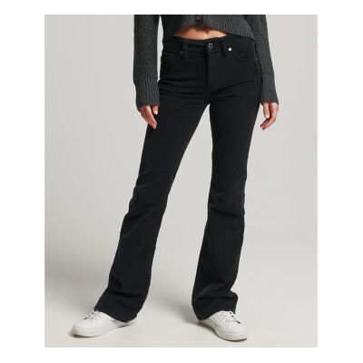 Superdry für Damen. W7010445A Skinny-Jeans aus Cord mit ausgestelltem Bein und mittlerer Leibhöhe Schwarz (26/33), Lässig, Baumwolle Superdry für Damen. W7010445A Skinny-Jeans aus Cord mit ausgestelltem Bein und mittlerer Leibhöhe Schwarz (26/33), Lässig, Baumwolle