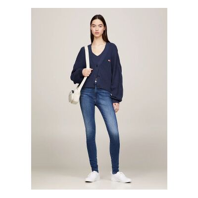 Tommy Jeans für Damen. DW0DW09215 Sylvia Skinny Jeans blau (25/32), Lässig, Baumwolle, Elastan Tommy Jeans für Damen. DW0DW09215 Sylvia Skinny Jeans blau (25/32), Lässig, Baumwolle, Elastan