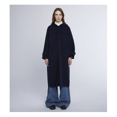 Weekend Max Mara für Damen. 2425016022650 Mantel Levante navy (46), Lässig, Wolle, Marine Weekend Max Mara für Damen. 2425016022650 Mantel Levante navy (46), Lässig, Wolle, Marine