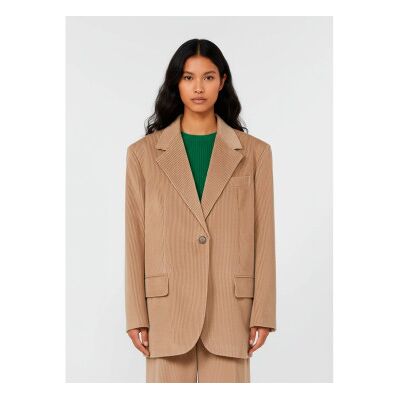 Weekend Max Mara für Damen. 2525046052600 Beige Formia Blazer (M), Lässig, Party, Baumwolle, Klassisch Weekend Max Mara für Damen. 2525046052600 Beige Formia Blazer (M), Lässig, Party, Baumwolle, Klassisch