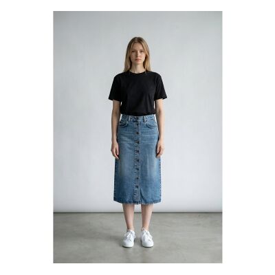 Weekend Max Mara für Damen. 2615101062600 Wkdasti Denim-Rock (38), Blau, Lässig Weekend Max Mara für Damen. 2615101062600 Wkdasti Denim-Rock (38), Blau, Lässig