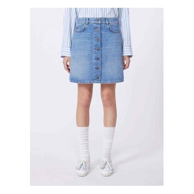 Weekend Max Mara für Damen. 2615101061600 Rock Wkdnatale denim blau (42), Lässig, Baumwolle Weekend Max Mara für Damen. 2615101061600 Rock Wkdnatale denim blau (42), Lässig, Baumwolle