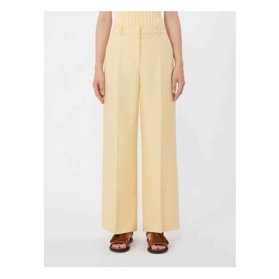 Weekend Max Mara für Damen. 2615131112600 Wkdmalizia gelbe Leinenhose (42), Lässig Weekend Max Mara für Damen. 2615131112600 Wkdmalizia gelbe Leinenhose (42), Lässig