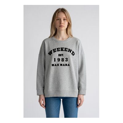 Weekend Max Mara für Damen. 2615921041600 Wkdgommoso graues Sweatshirt (S), Lässig, Baumwolle Weekend Max Mara für Damen. 2615921041600 Wkdgommoso graues Sweatshirt (S), Lässig, Baumwolle