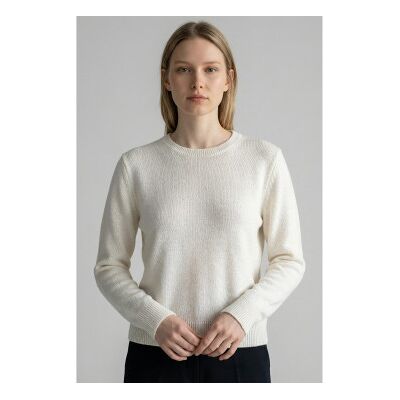 Weekend Max Mara für Damen. 2615361132600 Wkdatzeco-Pullover aus Leinen in Off-White (XS), Weiß, Lässig Weekend Max Mara für Damen. 2615361132600 Wkdatzeco-Pullover aus Leinen in Off-White (XS), Weiß, Lässig