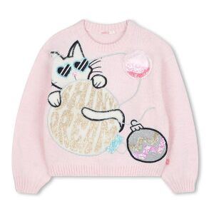 Billieblush für Mädchen. U21380 Rosa Katzen-Pullover (5Y= 108cm), Lässig, Baumwolle, Kinderbekleidung Billieblush für Mädchen. U21380 Rosa Katzen-Pullover (5Y= 108cm), Lässig, Baumwolle, Kinderbekleidung