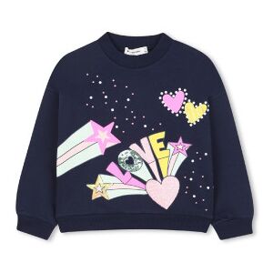 Billieblush für Mädchen. U21603 Sweatshirt Love navy (6Y= 114/119cm), Lässig, Baumwolle, Marine, Kinderbekleidung Billieblush für Mädchen. U21603 Sweatshirt Love navy (6Y= 114/119cm), Lässig, Baumwolle, Marine, Kinderbekleidung